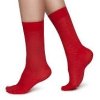 plain red socks