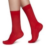 plain red socks